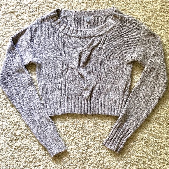 Charlotte Russe Sweaters - Cropped Cable Knit Sweater